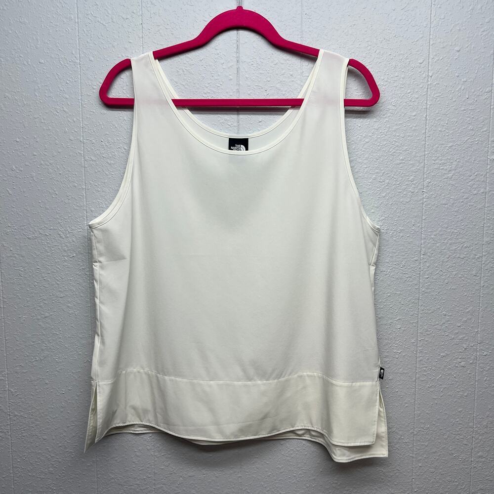 The North Face Fitness Hiking White Tank Top Women's Size Large Lightweight